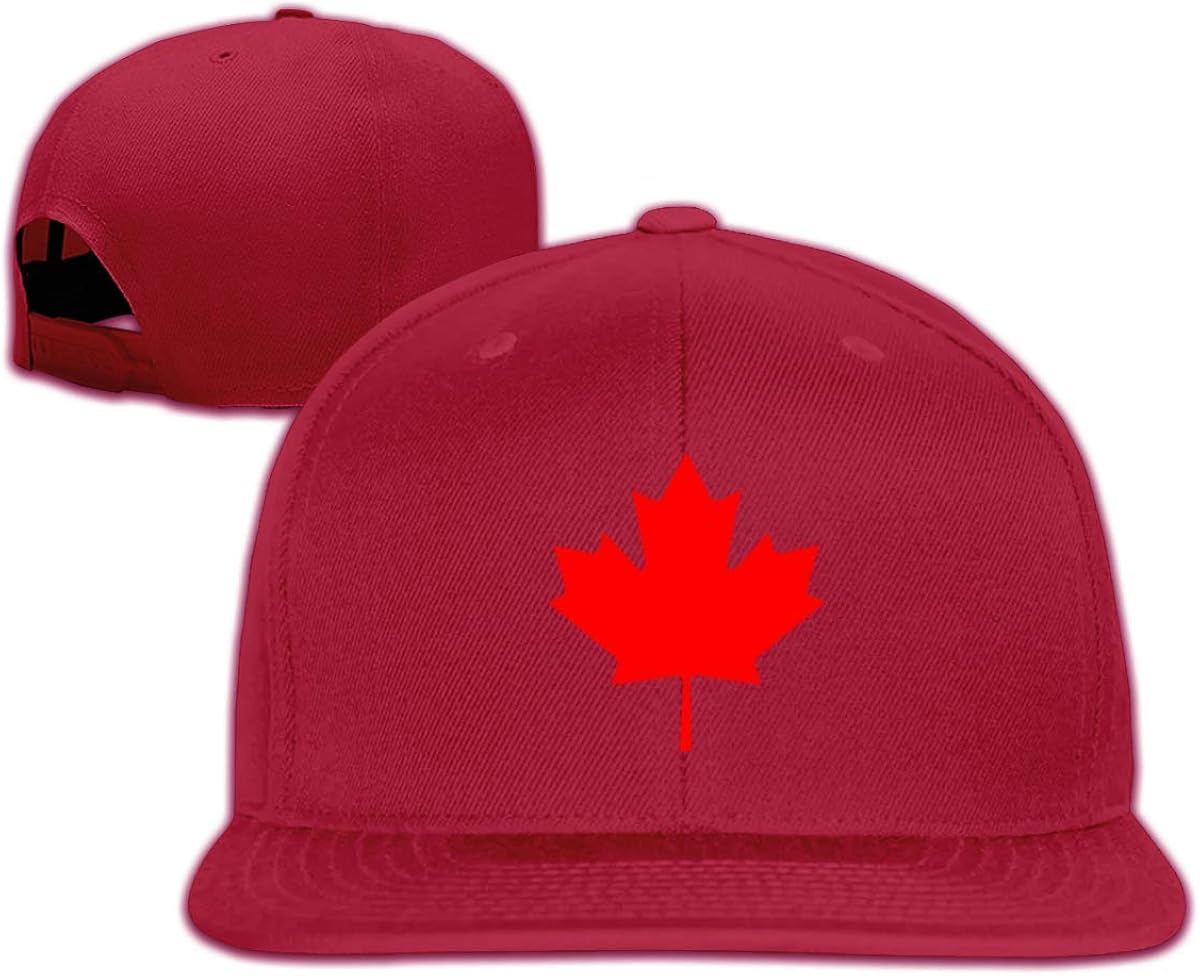 Canada Canadian Flag Plain Adjustable Snapback Hats Baseball Caps Amazon.it Abbigliamento
