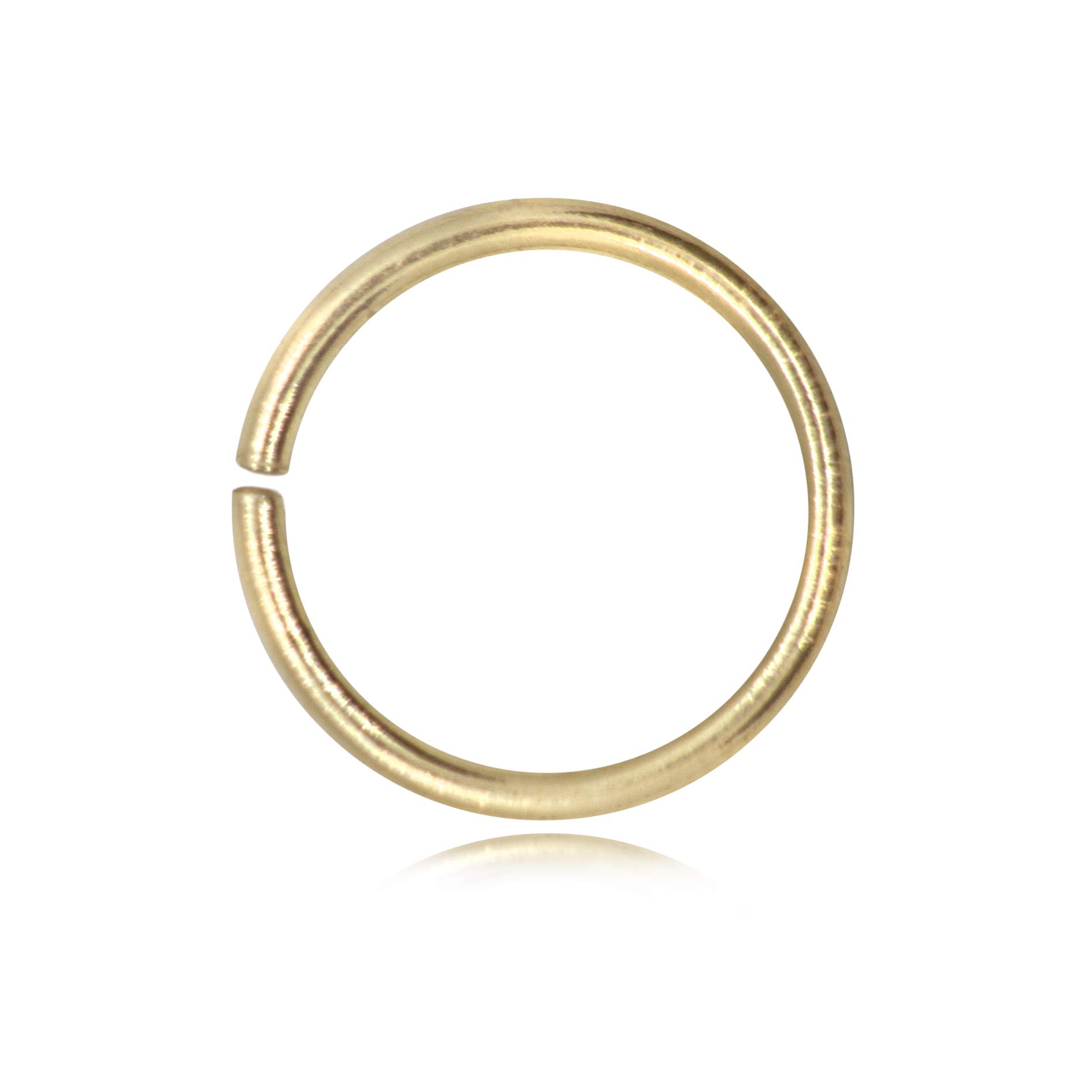 TJS Open Jump Rings, 5 Pcs Pack Gold Plated Vermeil, 12mm Diameter, Ideal for Jewelry Making, Necklaces, Bracelets & Earrings