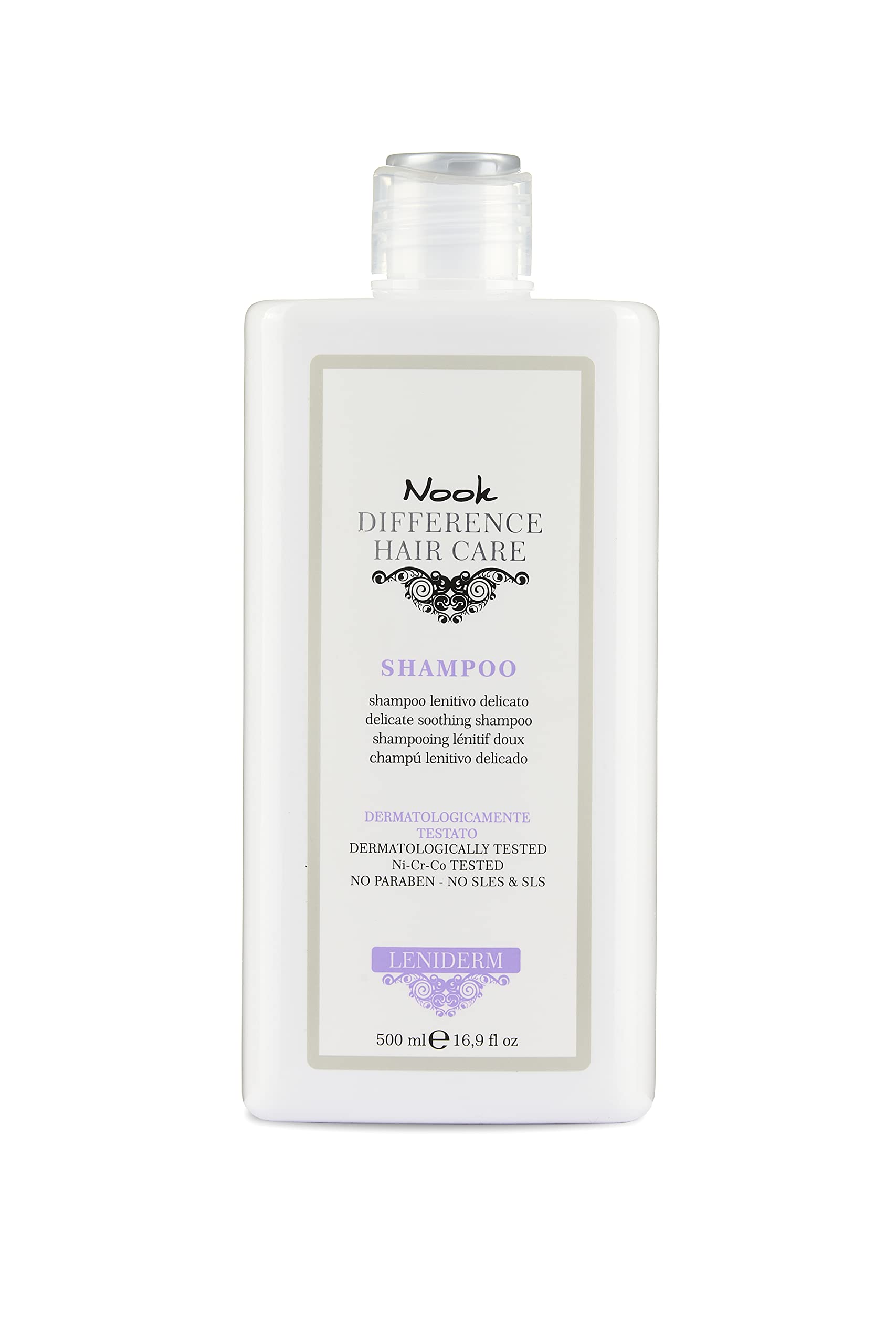 NOK LENIDERM SHAMPOO DELICATED SHAMPOO NICKEL NICKEL CHROME TESTED COBALT 500ML