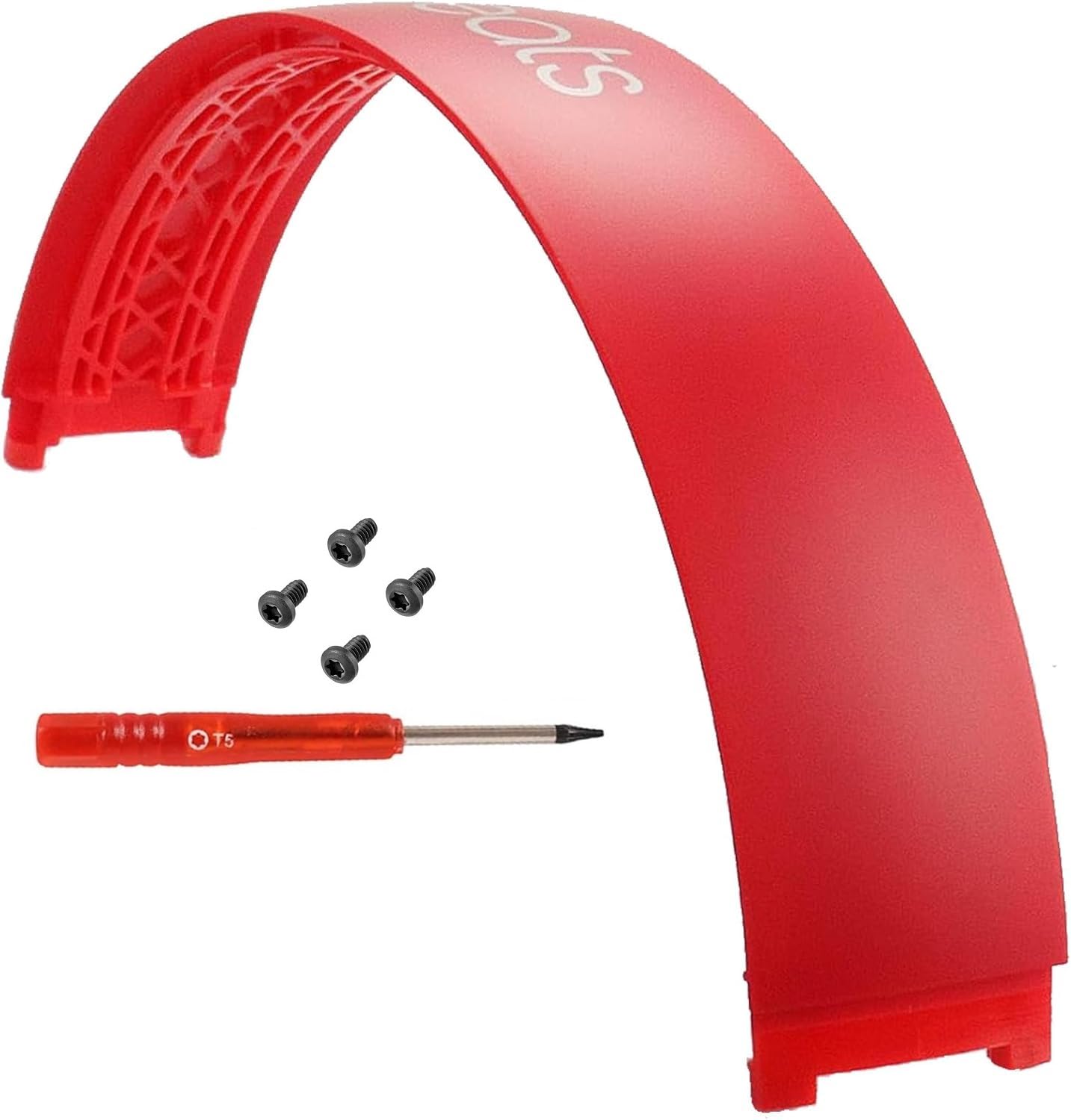 Studio3 Top Headband Arch Repair Parts for Beats Studio 3 Wireless (A1914) - Also fits Studio Pro Wireless (A2924) Headphones (Red)