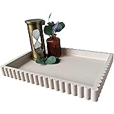 OAKOA Concrete Decorative Tray for Coffee Table Tray Decor - Ottoman Tray for Living Room - Bandejas Decorativas - Table Trays Decorative - Coffee Table Centerpiece