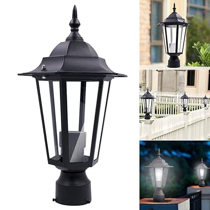 poste de luz solar para jardin al aire