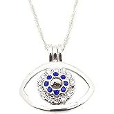 LUCKE EYE Pendant With 16" Necklace Chain Love Wish Pearl Kit