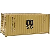 Walthers SceneMaster RS MSC BRN Container, 20', Mediterranean Shipping Co.
