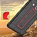 Galaxy Tab E 9.6 Case, Elegant Choise Built in Kickstand Heavy Duty Shockproof Rugged Full Body Protective Case Cover for Samsung Galaxy Tab E 9.6 inch/SM-T560 / T561 / T567 (Red/Black)