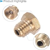 CoCud M6x1 Grease Oil Cup Caps 4pk Stainless Steel Hex Ball Oiler Nipple view 5