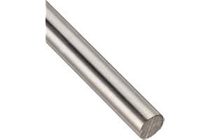 ONLINE METALS 316 Stainless Steel Round Bar, Unpolished (Mill) Finish, Annealed, AMS 5648, 0.375" Diameter, 72" Length, OnlineMetals