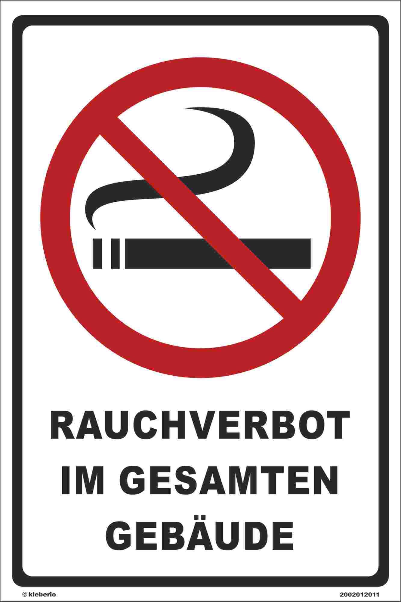 Kleberio® Sign 30/45/60 cm – Smoking Here – of sturdy aluminium Composite Panel