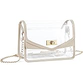 Missnine Clear Bag for Stadium Events Clear Crossbody Purse Stadium Approved Women Transparent Shoulder Bag for Concerts