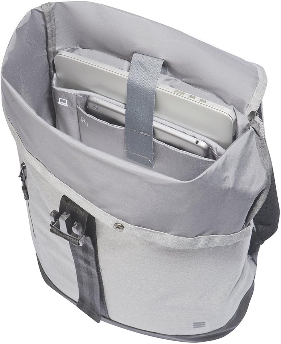 Finocam Urban Roll-Top Professional Laptop Backpack for up to 15.6 inch Laptop - Grey - Image 5