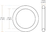 TA-VIGOR 10Pcs Nitrile Rubber O-Rings 35mm OD 32mm ID 1.5mm Metric Gasket Seal view 2