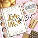 Love or Labour (25 Pack) Game- Baby shower, Bridal Shower, Gender Reveal, Engagement Party- Fun Idea for Adults, Men, Women, Couples(GOLD)