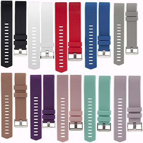 Fitbit Charge 2 Band Fitness Wristband Soft Silicone Adjustable Replacement Strap Bands Accessory(No Tracker)
