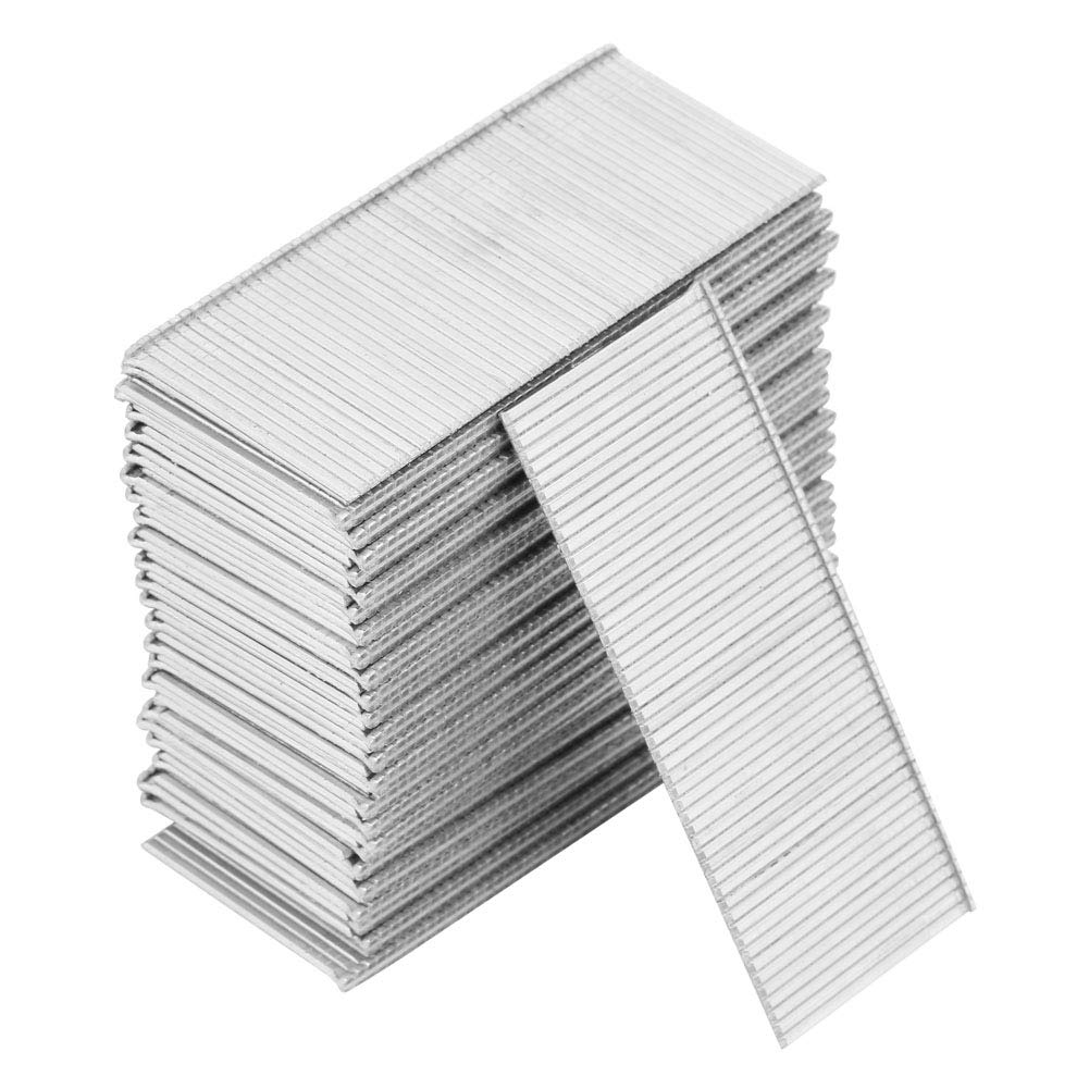 ViaGasaFamido Nails Assortment Kit 2500Pcs Straight Brad Nails Silver Finish Nails for Pneumatic Nail Gun Electric Nail Gun Pneumatic Brad Nailer(T32)