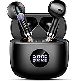 Wireless Earbuds, Bluetooth Headphones 5.4 HiFi Stereo, in Ear Earphones with 4 ENC Noise Cancelling Mics, 40H Playtime Ear Buds with Mini Case, IP7 Waterproof Headset with LED Display, USB C Charging