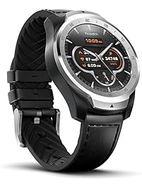 TicWatch Pro Bluetooth Smart Watch, Layered Display, NFC Payments, Google Assistant, Wear OS by Google (Formerly Android Wear), Compatible with iPhone and Android (Silver)