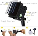 Lezonic 100LED Solar String Lights 12M 8 Modes IP65 Warm White view 7