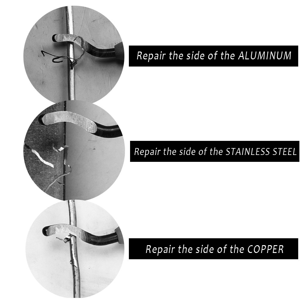 Deburring Tool Kit, 10pcs Rotary Deburr Blades Set with Handle Debur Knife, Great Burr Remover Hand Tool for Wood/Plastic/Aluminum/Copper and Steel