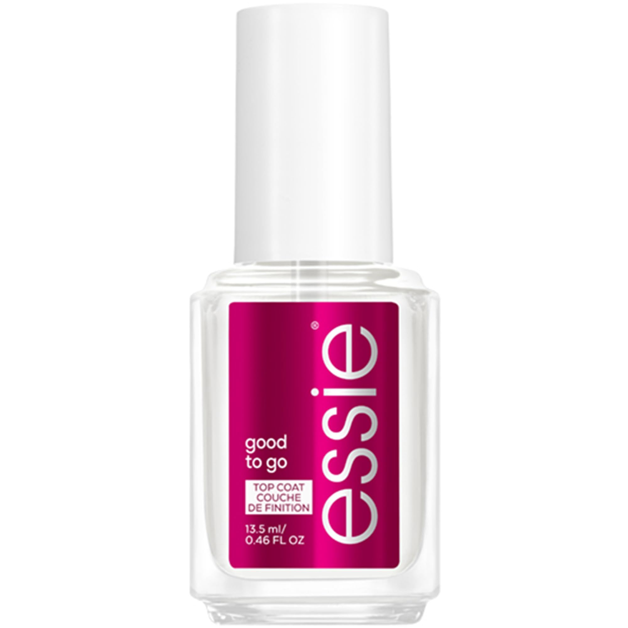 Essie Nail Care Good To Go Clear Top Coat, Longwear Fast Dry High Shine Nail Polish, Protective High Gloss,Excellent Finis & Fast Dry, Vegan Formula 13.5ml
