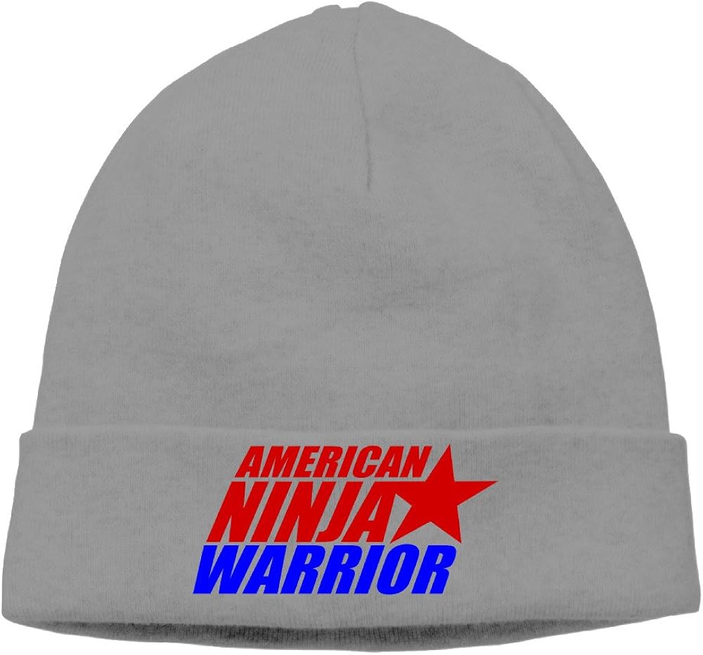 Unisex American Ninja Warrior 85% Cotton Beanie Hats Black