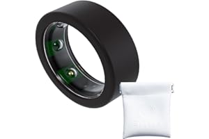 OSLEEVE Smart Ring Protector | Compatible with OuraRing (Gen 3+4)/Ultrahuman/Samsung Galaxy | Silicone Cover for Active Lifestyle & Gym | Premium Comfort & Protection | Black | Medium