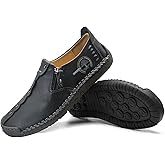TENVEBLE NATURALLY Vintage Women's Leather Loafers with Zipper - Comfortable Breathable Slip-On Driving Shoes, Flexible Moccasins for Everyday Smart-Casual Wear