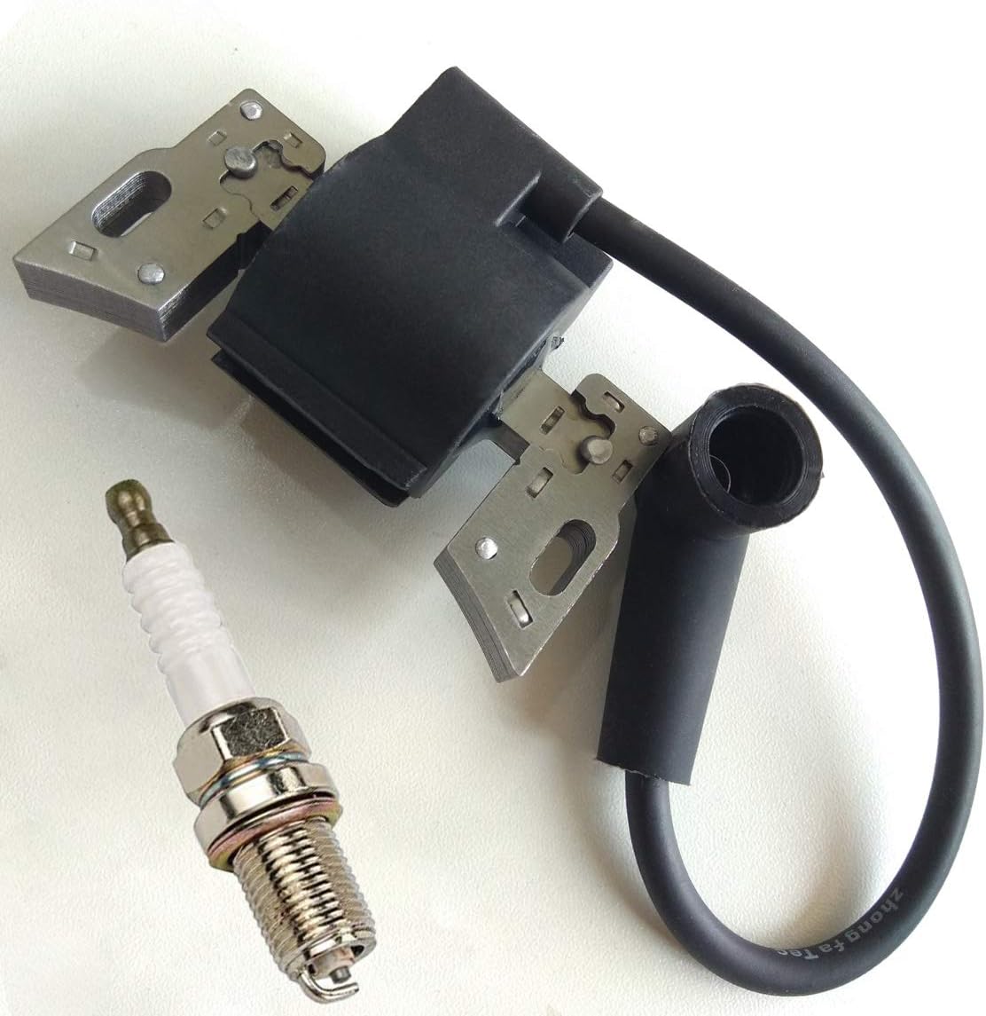 LIYYOO 593872 799582 Ignition Coil + Spark Plug for Briggs & Stratton 08P502 09P602 09P702 Armature Magneto Lawn Mower Engines : Garden & Outdoor