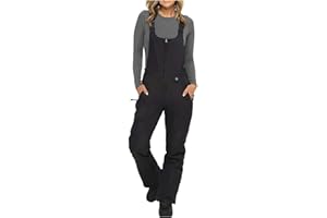 Furundly Ski Bibs Women Sleeveless Snowboard Overall Winter Waterproof Snow Pants Outdoor Warm Insulated Snowsuit