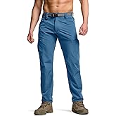 CQR Men's Quick Dry Tactical Pants, Water Resistant Outdoor Pants, Lightweight Stretch Cargo Work Hiking Pants