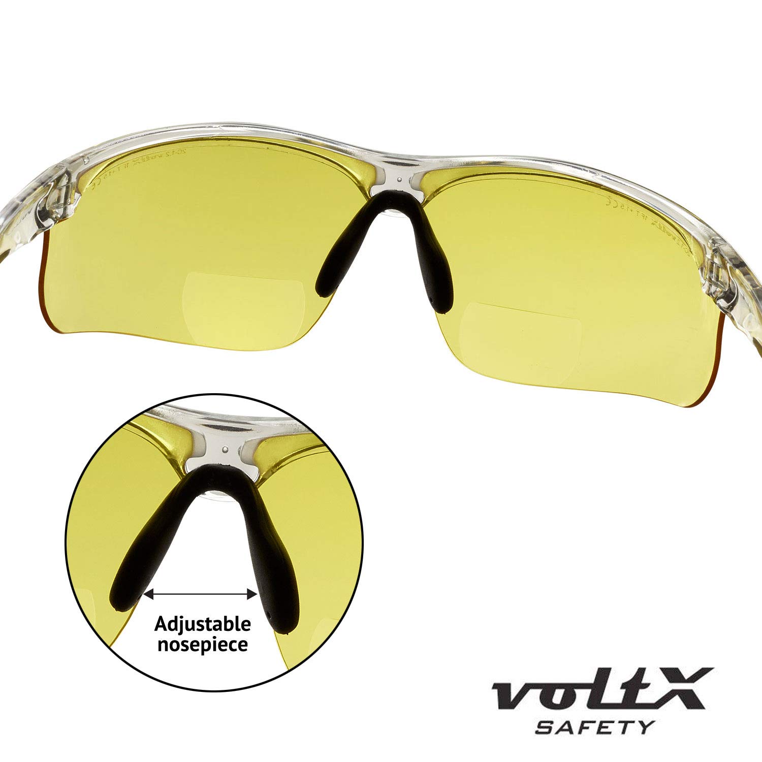 Attrezzature per sicurezza sul lavoro Montatura trasparente, Lenti gialle +  2.0 Diottrie voltX CONSTRUCTOR ULTIMATE' Occhiali di sicurezza da lettura  bifocali Bifocali PREMIUM Cycling Lente UV400 Certificazione CE EN166FT  urban-earth.co.uk