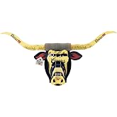 BEER DEER Coors Banquet Longhorn Head 3D Cardboard Mount Wall - Man Cave Decor - Crafted for Garages, Bars, Country Rooms &amp; Beer Lovers - Easy Assembly &amp; Durable Design