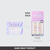 BTArtbox Press On Nails Short Almond Gel Tip 30Pcs 15 Sizes Aurora Cat Eye view 8