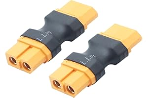 Maixbomr XT60 Female to Female Connector Adapter, XT60 Connector No Wire Adapter Converter for RC Lipo Battery Drone Toy Car etc(2Pcs)