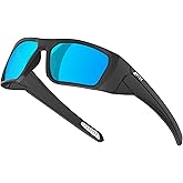 ATTCL Polarized Fishing Sunglasses Men: Anti-Glare Ultralight TR90 Frame UV Protection Comfort Fit Wrap Around Sports Glasses