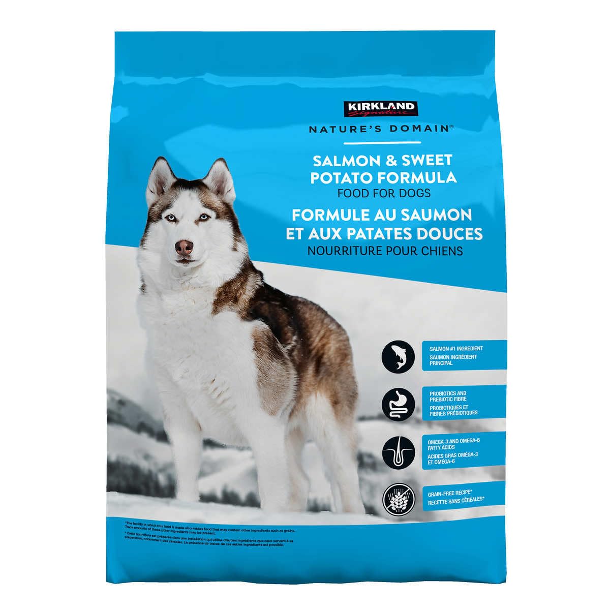 Photo 1 of Kirkland Nature's Domain Grain-Free All Life Stages Salmon Meal & Sweet Potato Formula for Dogs, 35 LB