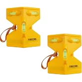 Firecore 2Pcs Fence Post Level, Magnetic Post Leveler Tool 4x4