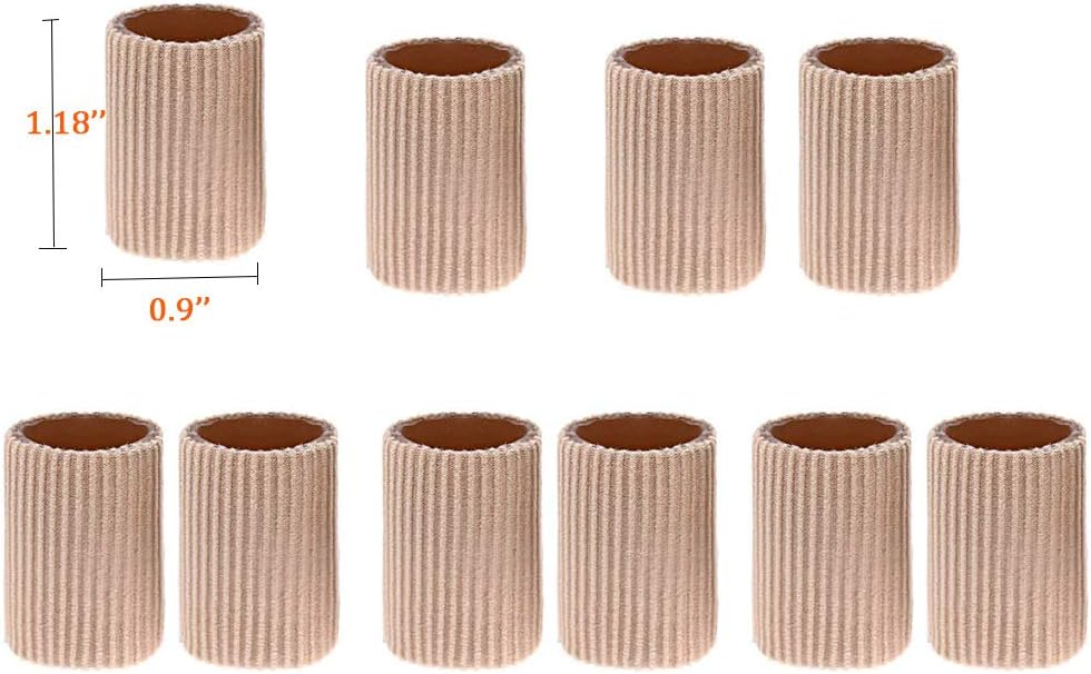 DYKOOK Big Gel Lined Toe Tubes Sleeves 10 Pcs - Image 3