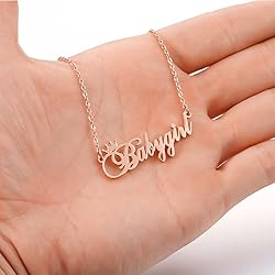 Custom Silver Name Necklace Personalized for Women