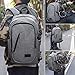 College Backpack For Men,Laptop Backpack with USB Charging Port Headphone Interface, Anti-Theft Travel Business Backpacks Water Resistant School Bookbag Fits 15.6 Inch Laptop(Gray)