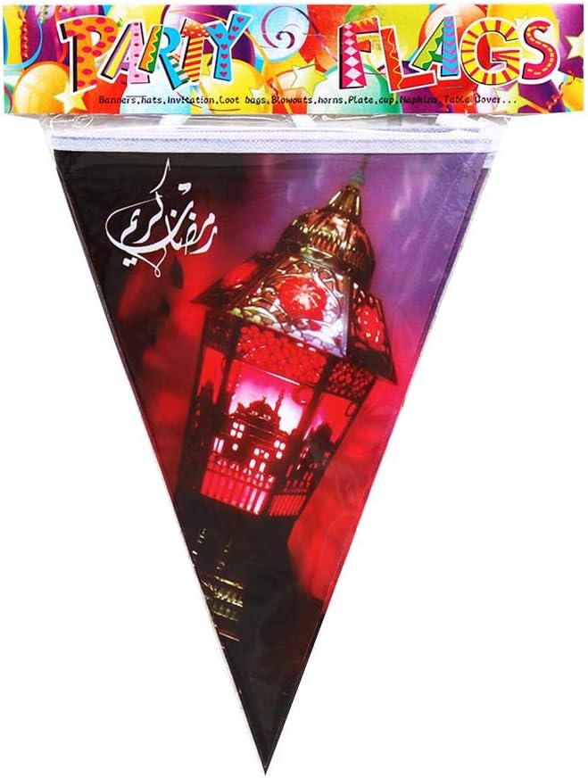 Supicity 2020 Ramadan - Eid Mubarak Letter Banner Decoration Banner Cutouts Eid Mubarak Moon Star Banner