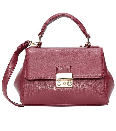 Catthy Maroon satchel