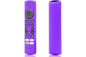 CT-RC1US-21 Case Cover Replacement for Toshiba and Insignia NS-RCFNA-21 CT-RC1US-21 FireTV Remote, Purple Alexa Voice Silicon
