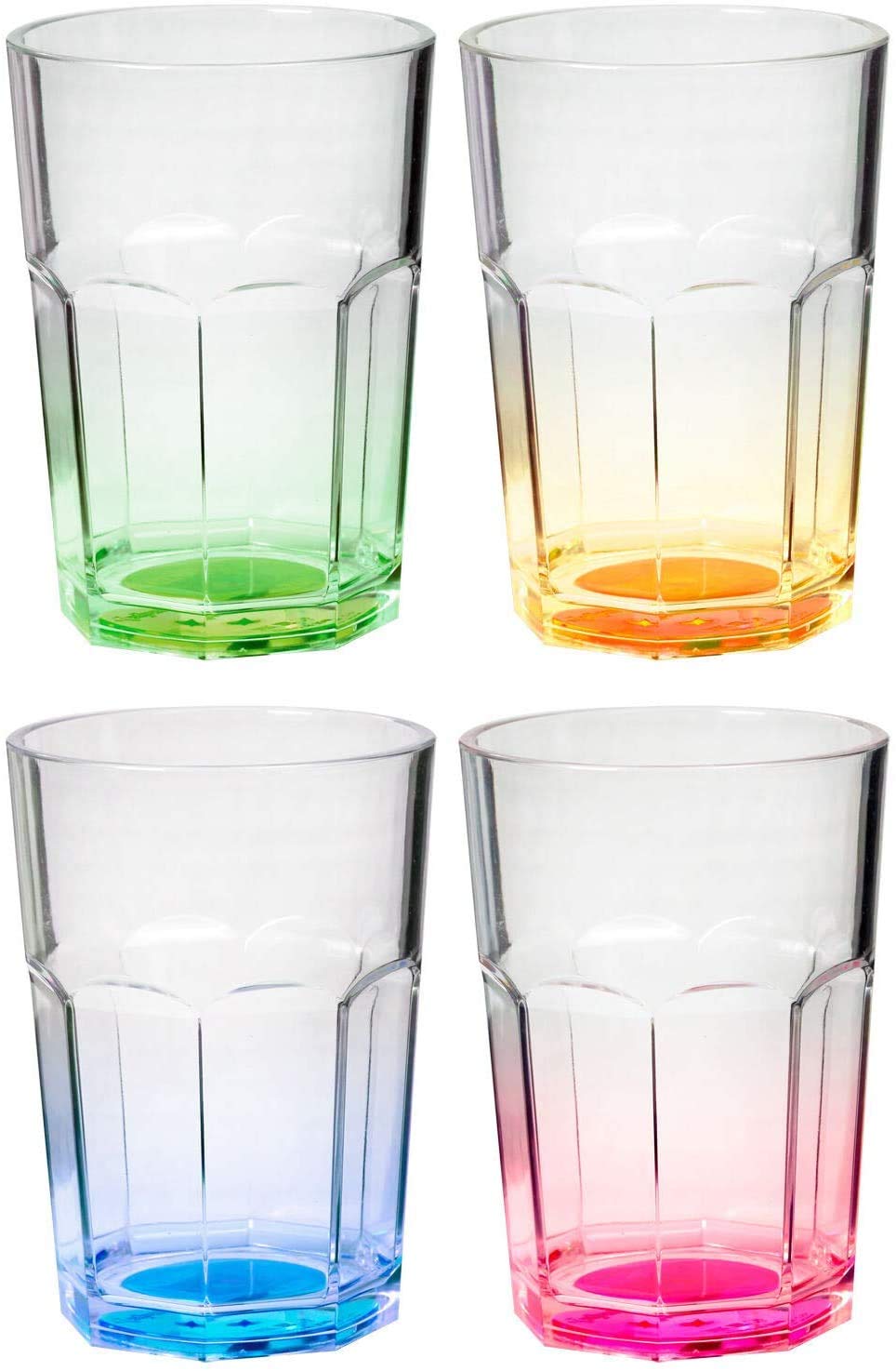 BRUNNER Set of 4 octoglass glasses