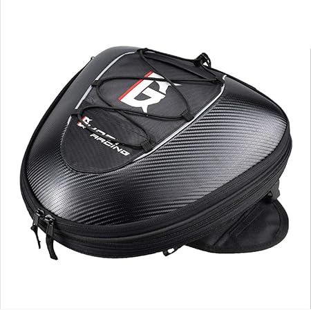 Amazon Ghost Racing シートバッグ フルフェスヘルメット迄収納 ショルダーバッグ 手持ち リュックサック バイク用 硬い素材 防水防雨 レーシング ライダーズかばん シートバッグ 車 バイク