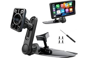 Epronic CD Slot Mount for CarPlay Screen with Screws Adjustable Arm and 360° Rotating Universal Head 17mm Compatible with in-