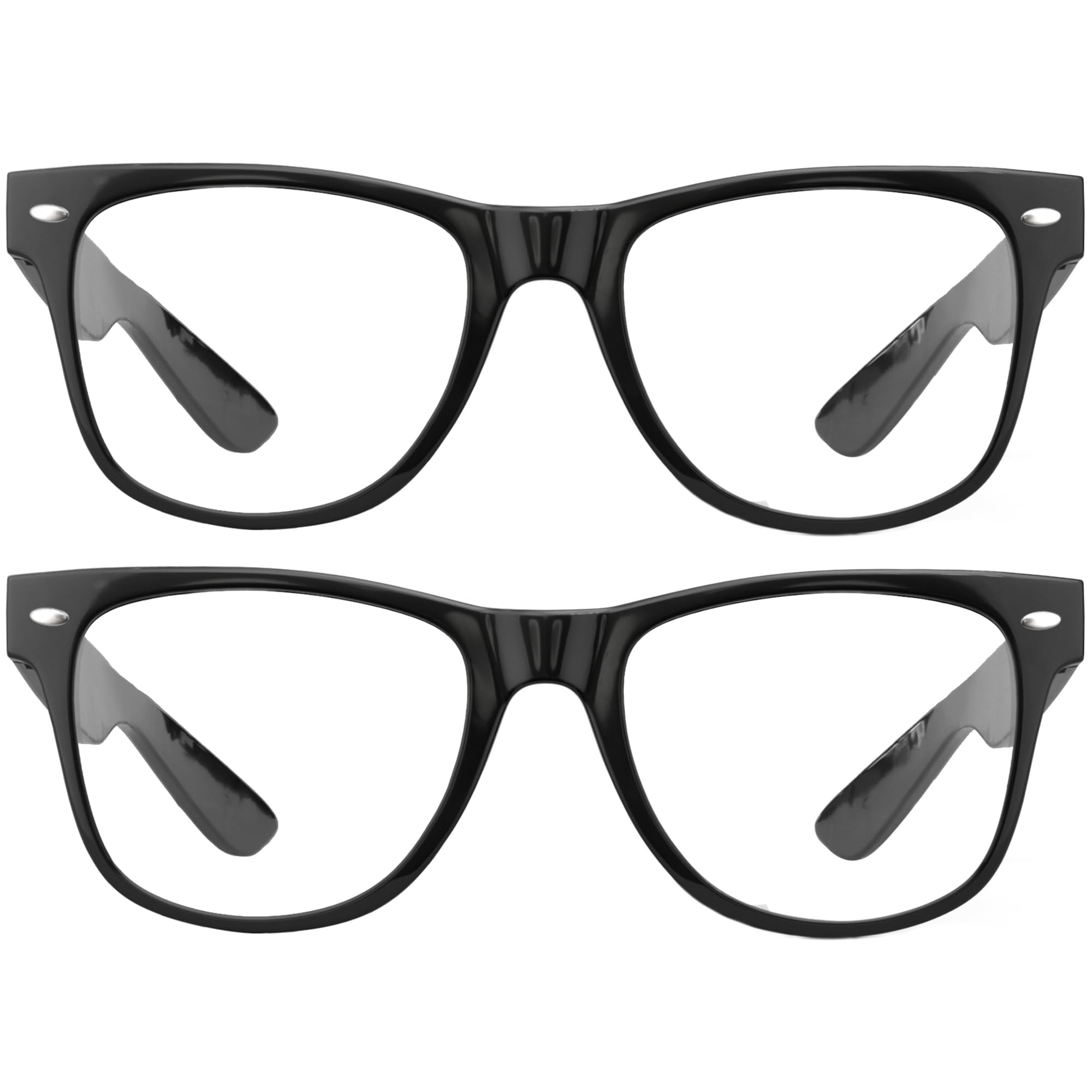 Photo 1 of grinderPUNCH 2 Pack High Magnification Reading Glasses Strong Power Readers - 4.00-6.00 Black/+5.50