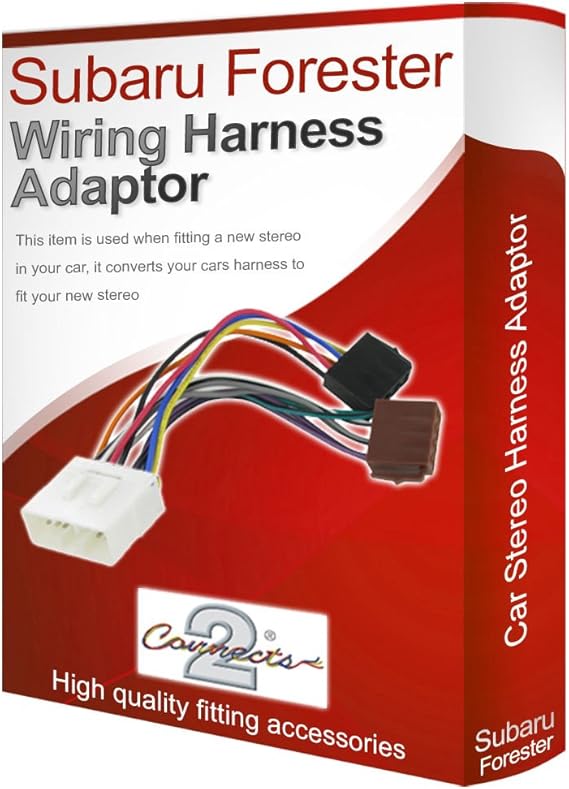 Subaru Forester CD radio stereo wiring harness adapter: Amazon.co.uk