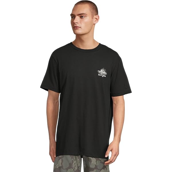 Salty Crew Mens Surface Classic Short Sleeve Tee Black Medium