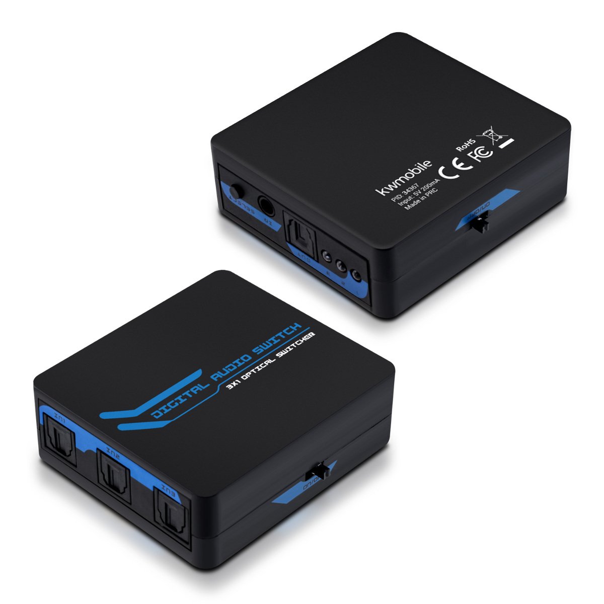 Conversores de vídeo Adaptador 3 vías para el Cable óptico SPDIF