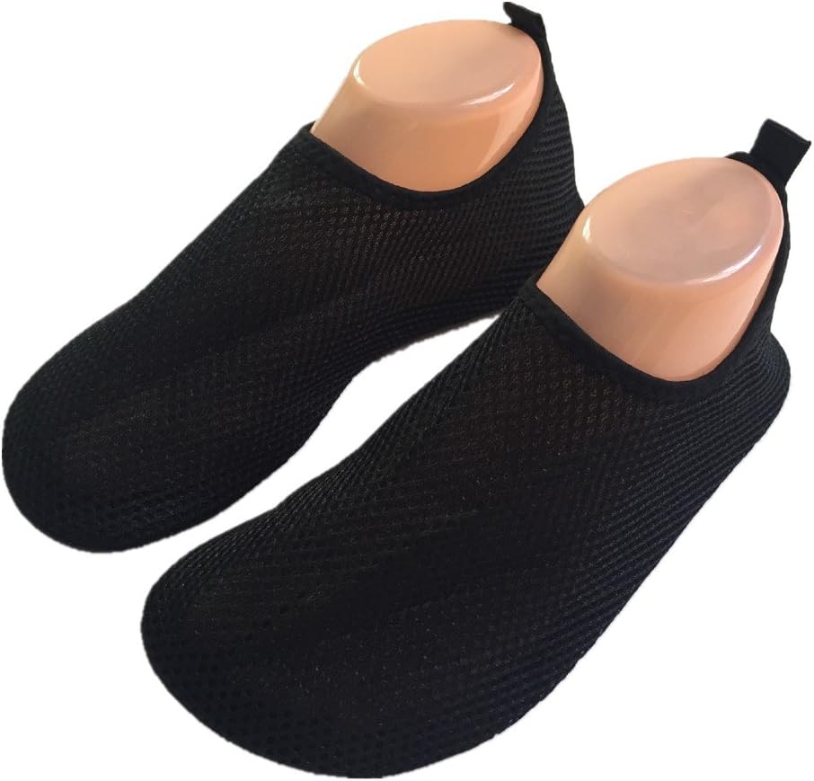 ChicWind Quick Drying Mesh Slip On Socks Waterproof Athletic Water Shoes Black